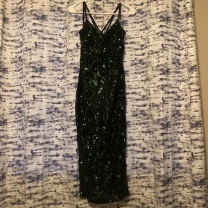 Emerald Sequin Windsor Dress